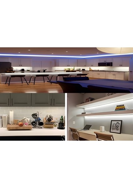 Hortum Şerit LED 220 Volt Su Geçirmez Fiş Dahil Metrede 68 LED 5730 Kırmızı 5 Metre
