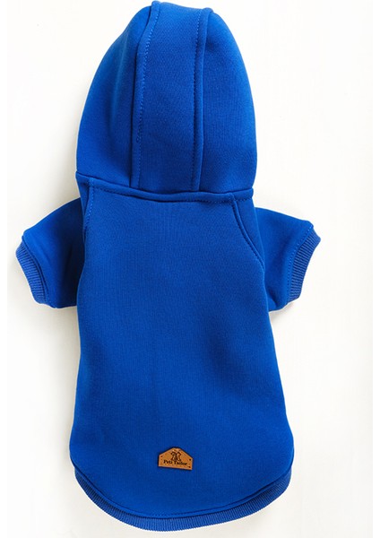 Küçük ve Orta Irk Saks Mavi Sweatshirt Marble