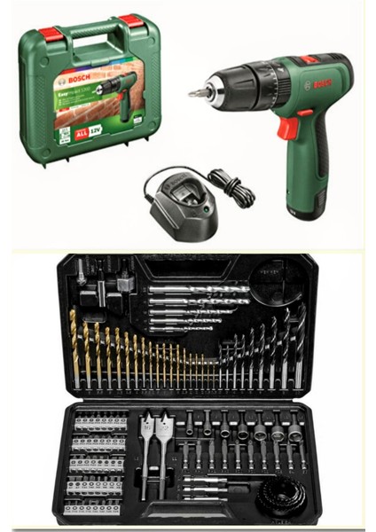 Easyımpact 1200 (Tek Akü) Akülü Darbeli Delme & Vidalama Makinesi ve 103 Parça Uç Set