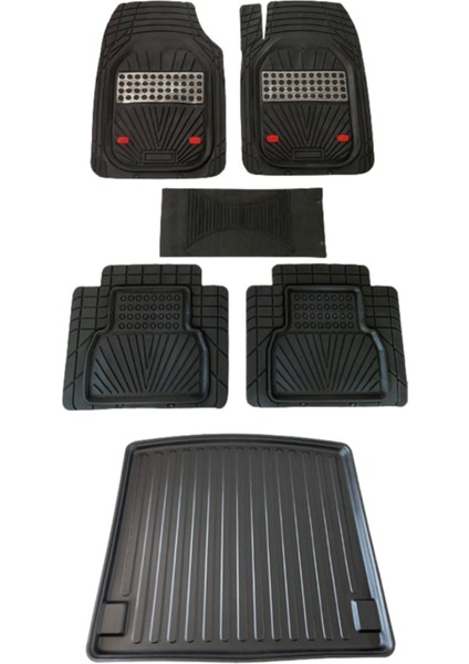 Opel Corsa D (2007-2014) Janvier Karbon Havuzlu Paspas + Elmas Kesim Bagaj Havuzu