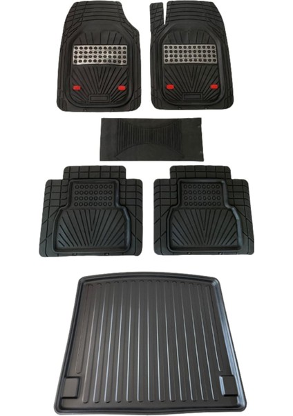 Cıtroen C3 Hb 2017 ve Sonrası Bagaj Havuzu+ Negro Karbon Oto Paspas Seti