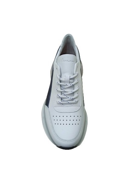 Beyaz Deri Erkek Sneaker Spor Ayakkabı