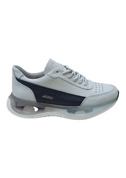 Beyaz Deri Erkek Sneaker Spor Ayakkabı