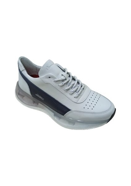 Beyaz Deri Erkek Sneaker Spor Ayakkabı