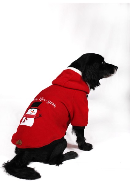 Küçük ve Orta Irk Kırmızı Polar Sweatshirt New Year indirimleri