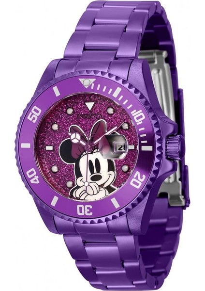 41348 Minnie Mouse Mor Kadın Kol Saati 36MM @