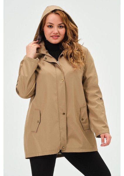 Sumru Mevsimlik Büyük Beden Kadın Polyester Kadın Trençkot Mont modelleri