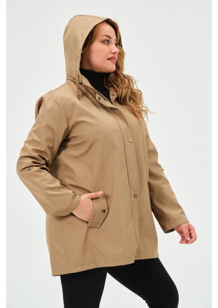 Sumru Mevsimlik Büyük Beden Kadın Polyester Kadın Trençkot Mont fırsatları