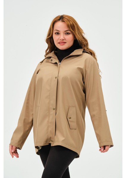 Sumru Mevsimlik Büyük Beden Kadın Polyester Kadın Trençkot Mont indirimleri