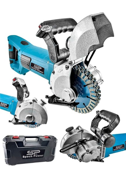 Amerikan 4100 W Döner Gövdeli Profesyonel Lazerli Elektrikli Duvar Oluk Kanal Açma Kesme Makinası