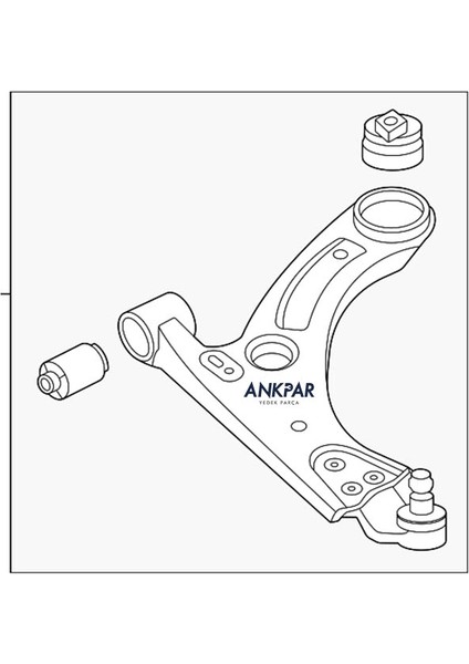 Volvo XC40 Sol Alt Tabla Salıncak Rotilli 32221283