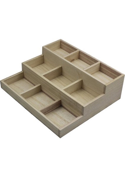 Ahşap Makyaj Organizatörü Ahşap Çekici Organizatör Çok Fonksiyonlu Kozmetik Kutusu (Yurt Dışından) indirimleri