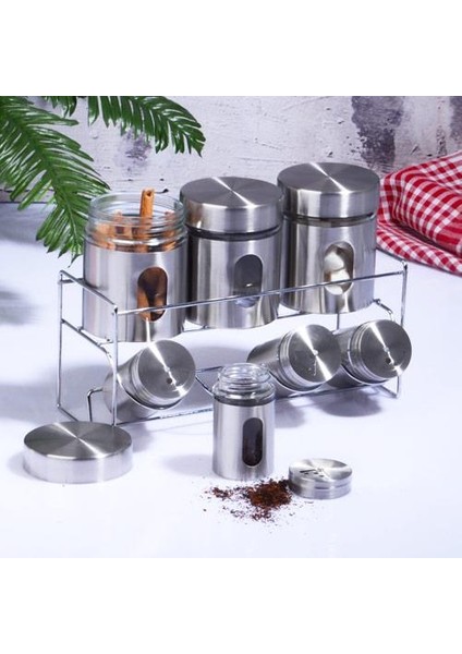 Cam-430 Metal Baharatlık Seti 7'li