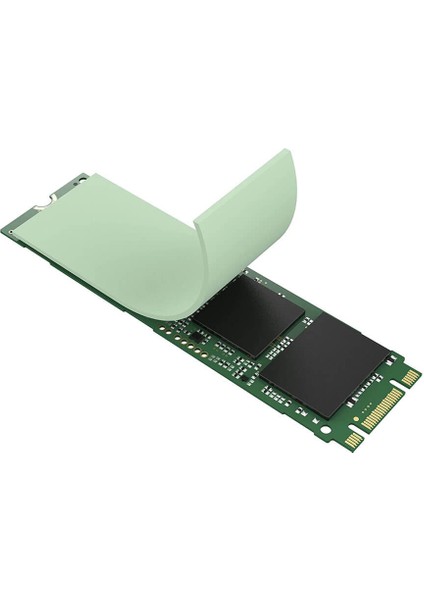 1.0MM*22*70MM Termal Pad M2 SSD Chipset Soğutucu - 7X2CM Silikon Iletken - Yeşil - 6W/MK