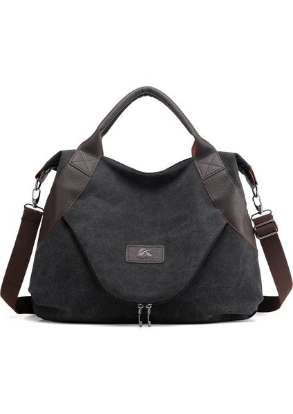 Kadın Kanvas Omuz Çantası Retro Gündelik Çanta (Yurt Dışından)