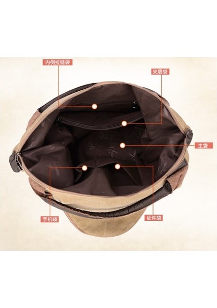 Kadın Kanvas Omuz Çantası Retro Gündelik Çanta (Yurt Dışından)