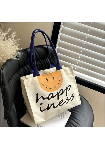 Bayanlar Büyük Kapasiteli Kanvas Omuz Çantası (Yurt Dışından)