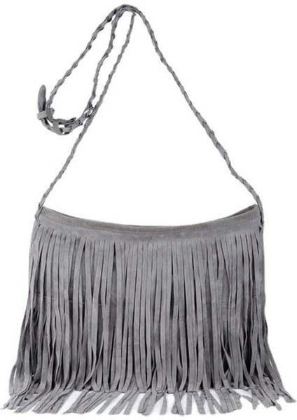 Püsküllü Polar Vintage Omuz Askılı Çanta (Yurt Dışından)