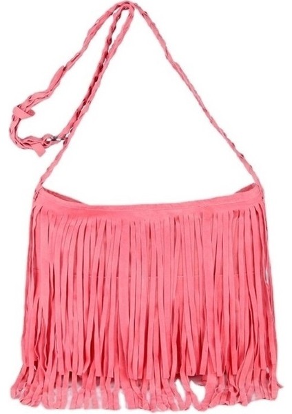 Püsküllü Polar Vintage Omuz Askılı Çanta (Yurt Dışından)