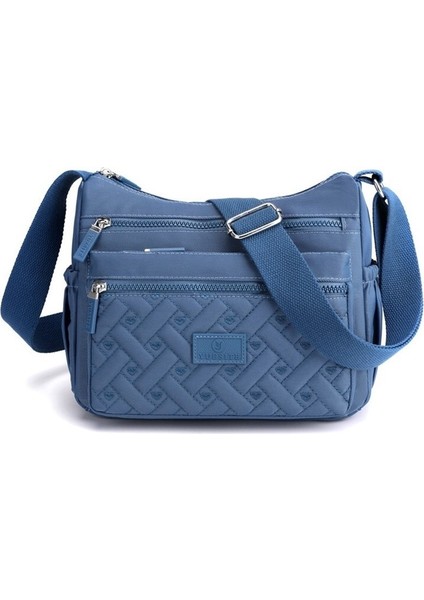 Omuz Çantası Kadın Yaratıcı Eşkenar Dörtgen Nakış Ipliği Askılı Çanta (Yurt Dışından)