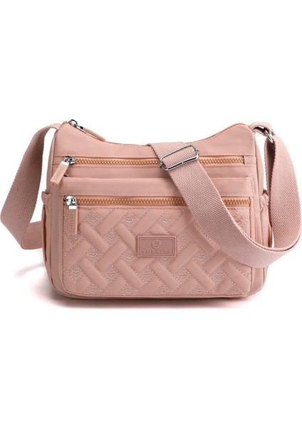 Omuz Çantası Kadın Yaratıcı Eşkenar Dörtgen Nakış Ipliği Askılı Çanta (Yurt Dışından)