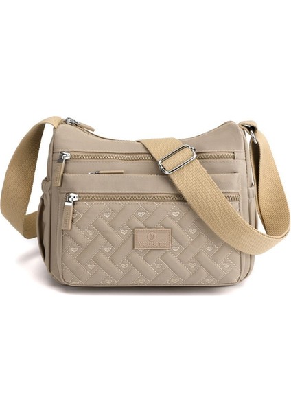 Omuz Çantası Kadın Yaratıcı Eşkenar Dörtgen Nakış Ipliği Askılı Çanta (Yurt Dışından)