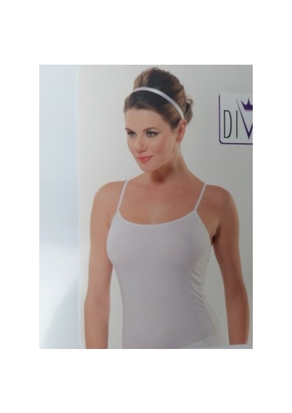 Kadın Ip Askılı Likralı Beyaz Atlet fiyatları