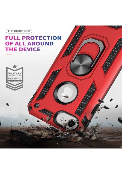 Apple iPhone 6 / 6s Kılıf Ultra Koruyan Yüzüklü Tank Stand Olan Mıknatıslı Voyotank fırsatları