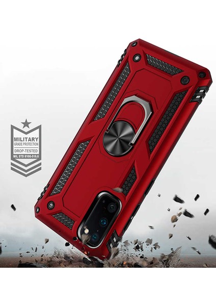 Samsung Galaxy S20 Kılıf Ultra Koruyan Yüzüklü Tank Stand Olan Mıknatıslı Voyotank