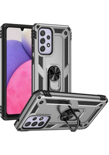 Samsung Galaxy A33 5g Kılıf Ultra Koruyan Yüzüklü Tank Stand Olan Mıknatıslı Voyotank