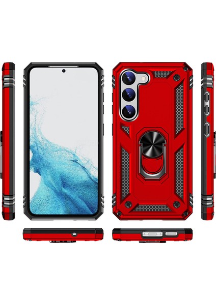 Samsung Galaxy S23 Plus Kılıf Ultra Koruyan Yüzüklü Tank Stand Olan Mıknatıslı Voyotank fırsatları