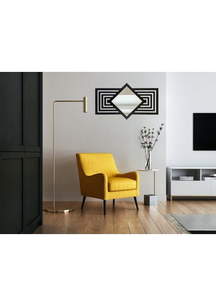 Geometrik Şekilli Dekoratif Ayna (70X40 Cm) modelleri