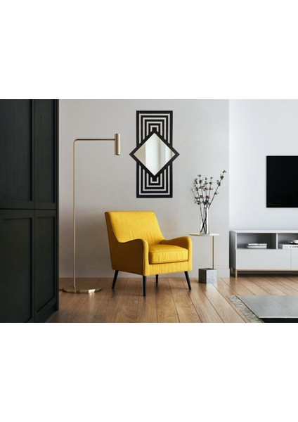 Geometrik Şekilli Dekoratif Ayna (70X40 Cm) fırsatları