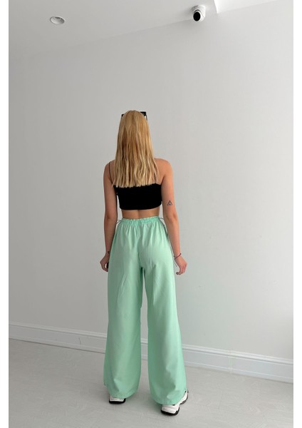 Paça Lastikli Paraşüt Pantolon Mint