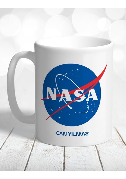 Atölye Çizgi Nasa Uzay Kişiye Özel Kupa Bardak ve Mouse Pad