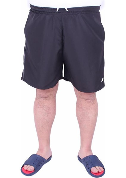 Büyük Beden Klasik Deniz Şortu 23677 Siyah