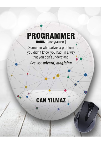 Atölye Çizgi Kişiye Özel 2li Programmer (Yazılımcı) Kupa Bardak ve Mouse Pad