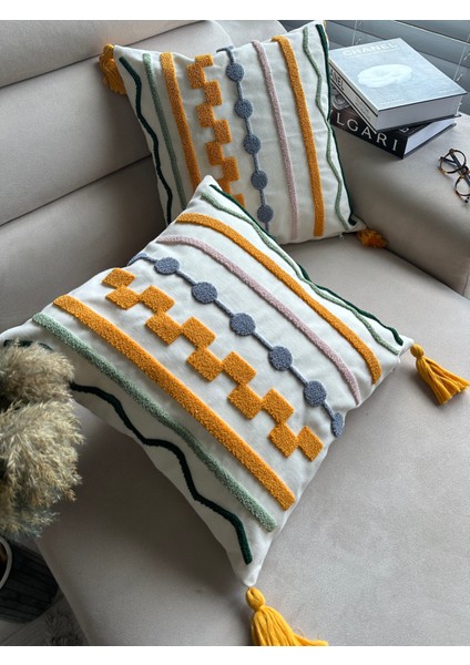 Punch Nakışlı Kırlent Kılıfı indirimleri