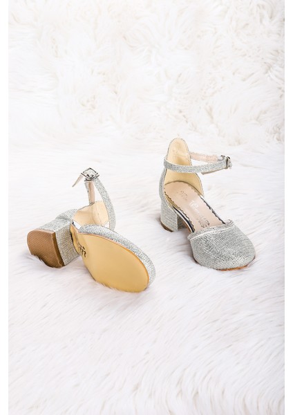 Ressa Çupra Taşlı Kız Çocuk 5 Cm Topuklu Sandalet Abiye Ayakkabı fiyatları