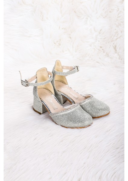 Ressa Çupra Taşlı Kız Çocuk 5 Cm Topuklu Sandalet Abiye Ayakkabı modelleri