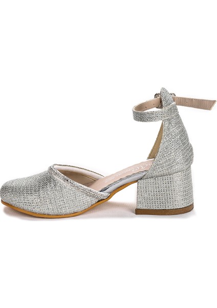 Ressa Çupra Taşlı Kız Çocuk 5 Cm Topuklu Sandalet Abiye Ayakkabı indirimleri