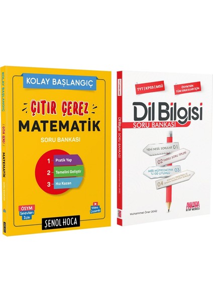 Çıtır Çerez Matematik ve Dil Bilgisi Soru Bankası Seti 2 Kitap