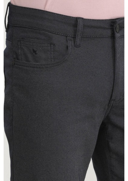 Lacivert Dokuma Slim Fit Casual Pamuk Karışımlı Pantolon modelleri