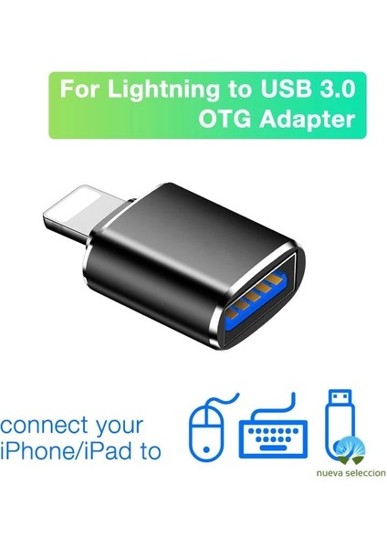 Iphone Ipad Uyumlu Lightning Otg Adaptör USB Flash Klavye Mouse Aparatı