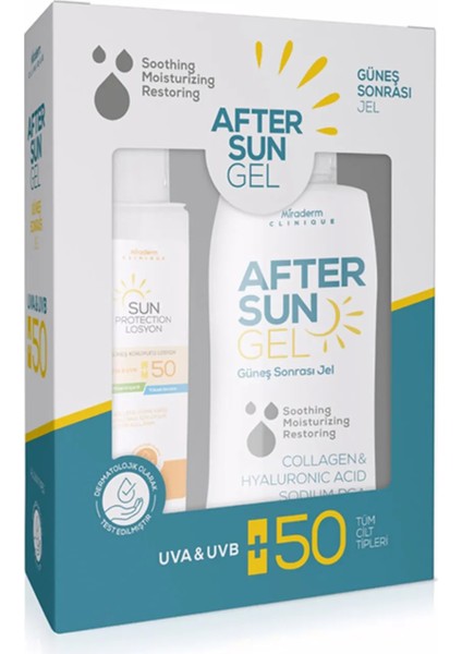 Mıraderm Aftersun Gel+Losyon Kofre SPF50+