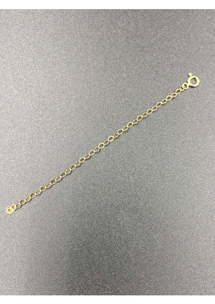 14 Ayar Altın Kolye Uzatma Zinciri Kalın ( 10CM)