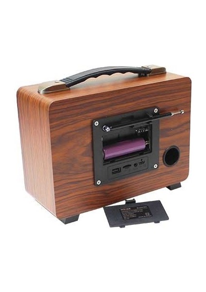 M-2027BT Taşınabilir Eskitme Radyo Fm Am Sw USB Tf Aux Destekli Vintage Bluetooth Hoparlör fiyatları