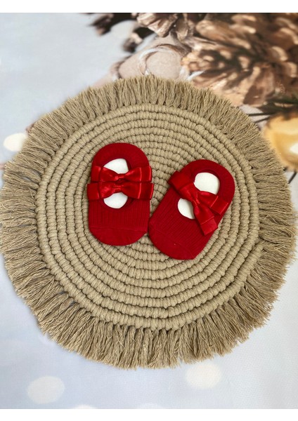 Kız Bebek Fiyonklu Babet Çorap