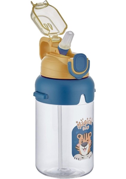 Boyun Askılı Kalın Pipetli Kilitli Kapaklı Su Matarası 650 ml 3 Renk Seçeneği fiyatları