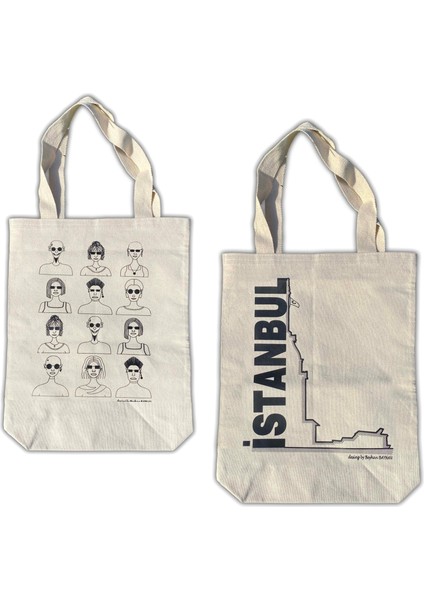 Beyhan Bayhan 300 Gram Çift Baskılı Kanvas Alışveriş Çantası 32×40 cm